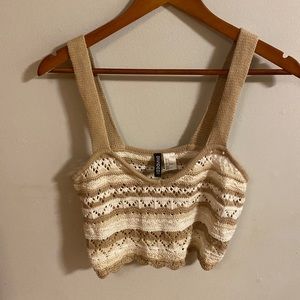 Knit cropped tank